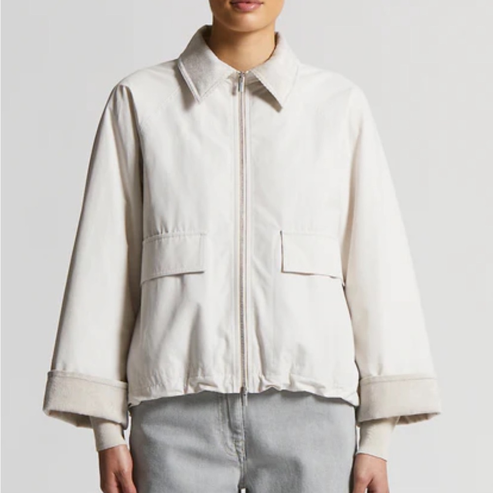 Peserico Cotton and nylon canvas jacket